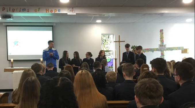 HarrytownSchool's tweet photo. Our final medal ceremony of the week at the end of Y10 celebration of the word. Well done to Maddie, Chloe, Libby, Lily, Jack &amp; Declan. Declan will be representing at the GM champs next weekend. #ThisisHarrytown #HarrytownValues https://t.co/wQkWcjvYQf