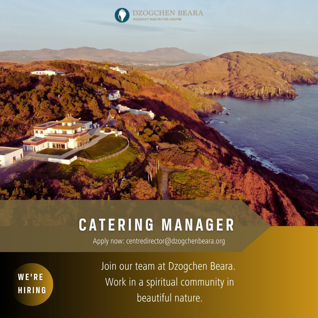 Dzogchen Beara is currently looking to fill two positions on our team: Catering Manager and Support Break Lead at our Spiritual Care Centre. Click below to read more, spread the word and get in touch if you are interested:
dzogchenbeara.org/work-opportuni…