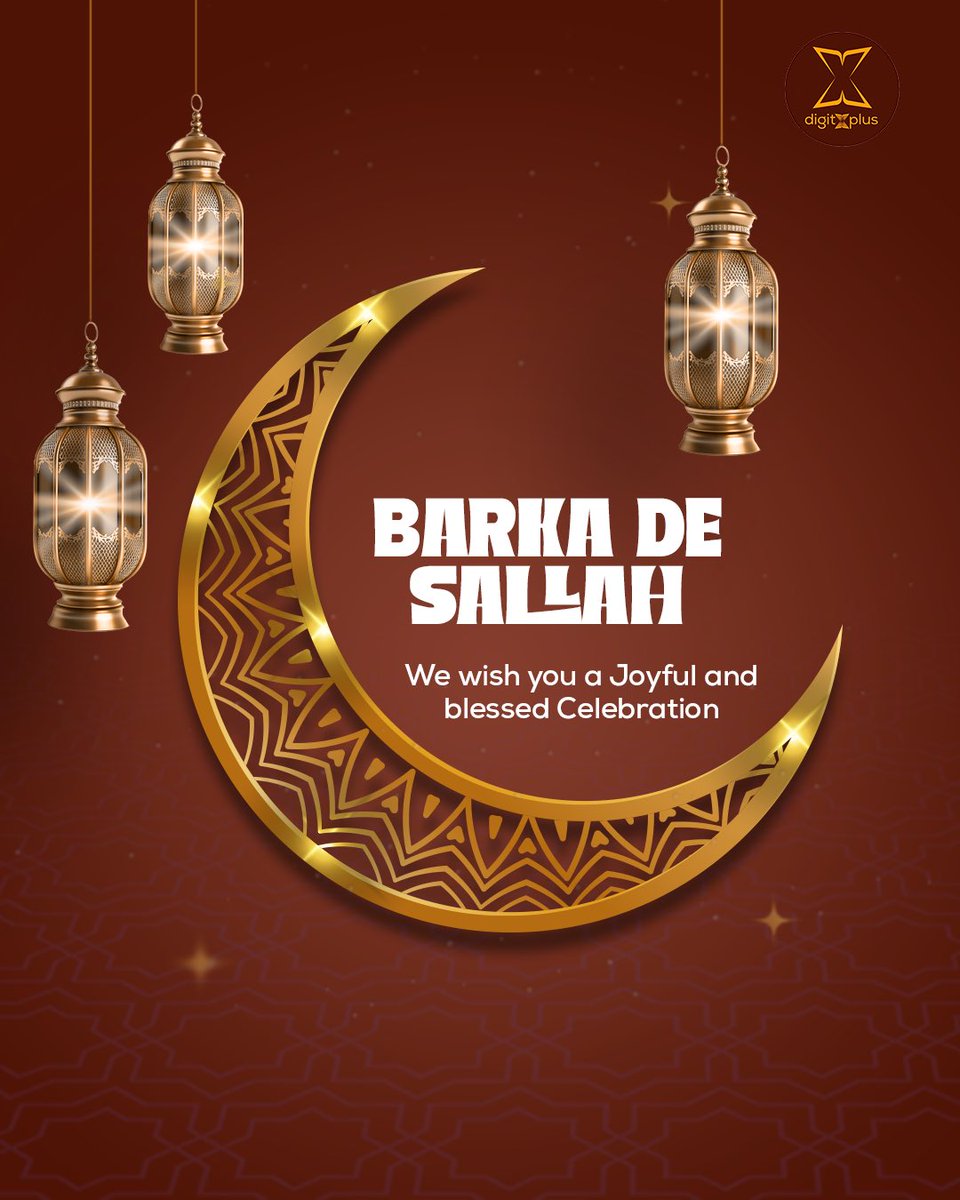 DigitXplus's tweet photo. Wishing you and your family a joyous and blessed  Eid celebration 

Barka De Sallah

#digitXplus #theHive #Digitalmarketing #advertising #branding #paidmedia #mediaplanning #AppDev #Socialmedia #contentcreation #advertisingagency #BarkaDeSallah https://t.co/psahxuluKX