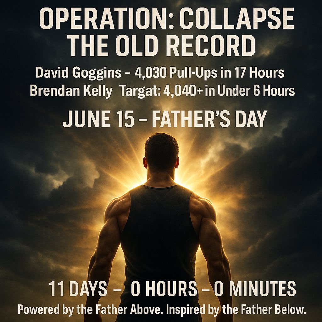 Going to break David Goggins old 24 hour record of 4,030 in under 6 hours! This is just a 6 hour warm up test for, when I actually set the new 24 hour pull-up record in July.