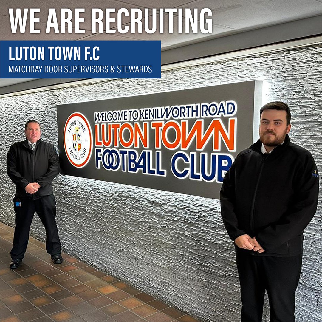 🚨 Join CrowdSafe UK at Luton Town Football Club! ⚽

We’re recruiting professional and dedicated SIA Door Supervisors &amp; Matchday Stewards to join our safety team! 

📲 Apply now: crowdsafeuk.com/recruitment/