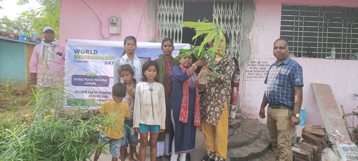 नगरीय प्रशासन निदेशालय, झारखंड (@jharkhanddma) on Twitter photo On World Environment Day, ULBs of Jharkhand organized Plantation drive and other activities with PMAY-U beneficiaries. <a href="/MoHUA_India/">Ministry of Housing and Urban Affairs</a> <a href="/PMAYUrban/">Housing For All</a>
#WorldEnvironmentDay2025
#EndPlasticPollution
#SayNotoPlastic On World Environment Day, ULBs of Jharkhand organized Plantation drive and other activities with PMAY-U beneficiaries. <a href="/MoHUA_India/">Ministry of Housing and Urban Affairs</a> <a href="/PMAYUrban/">Housing For All</a>
#WorldEnvironmentDay2025
#EndPlasticPollution
#SayNotoPlastic