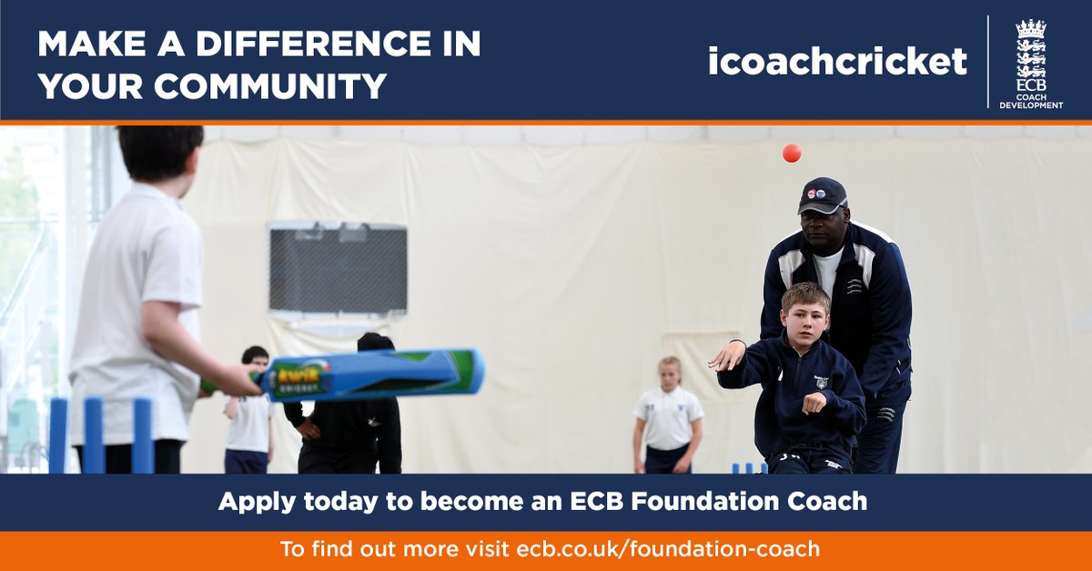 Lancashire Cricket Foundation (@lancscricketfdn) on Twitter photo 📢 New Coaching Course Alert!
🏏 ECB Foundation Coach Course
📍 <a href="/Denton_CC/">Denton Cricket Club</a> M34 3PB
📅 15 July – 5 August 2025 (Tuesdays)
🕕 6pm–9pm | 💷 £150
🗓️ Book by 8 July 2025!
Get involved and inspire the next generation ➡️bit.ly/4dWvHoG 📢 New Coaching Course Alert!
🏏 ECB Foundation Coach Course
📍 <a href="/Denton_CC/">Denton Cricket Club</a> M34 3PB
📅 15 July – 5 August 2025 (Tuesdays)
🕕 6pm–9pm | 💷 £150
🗓️ Book by 8 July 2025!
Get involved and inspire the next generation ➡️bit.ly/4dWvHoG