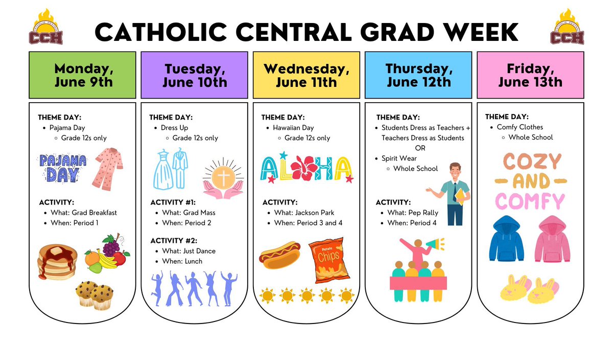 Check out our schedule for GRAD WEEK! 🎓☄️💫