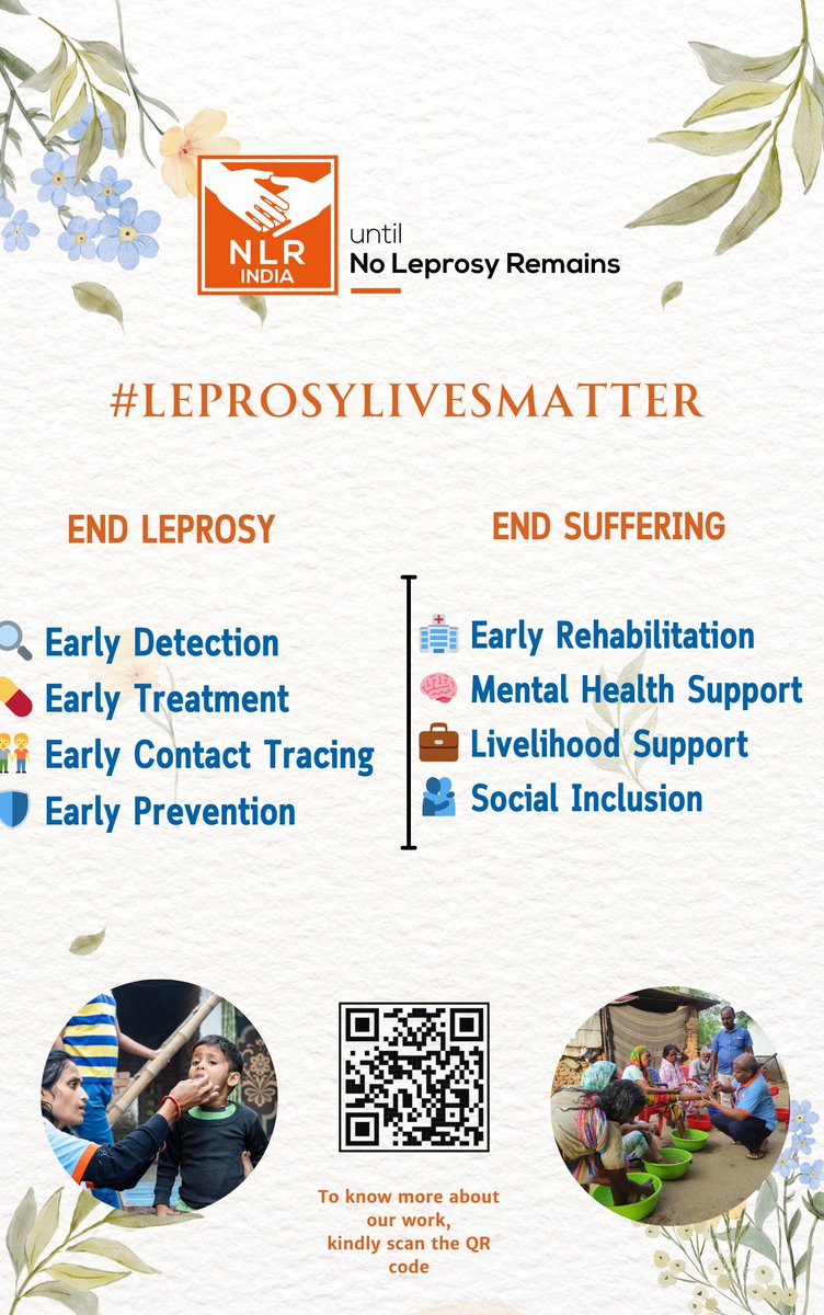 Every life matters and so does every step toward ending leprosy and the suffering it causes. At NLR India, we are committed to a world where no one is left behind.
Through Early Detection, Early Treatment, Contact Tracing, and Prevention, we work to End Leprosy.
