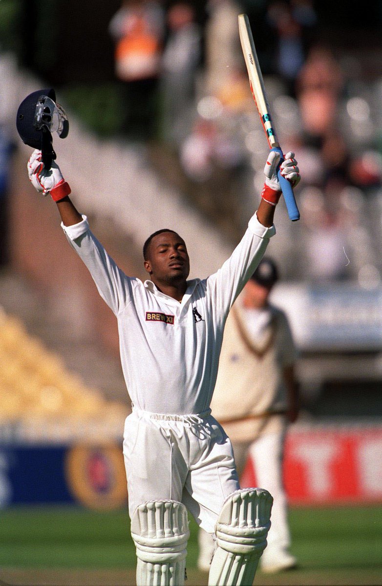 501NotOut's tweet photo. #OnThisDay in 1994 @BrianLara made history by scoring an amazing @501NotOut for @WarwickshireCCC at @Edgbaston. Tickets are now available to see our film at @RitzyCinema in Brixton on Sat 28th June. #cinema #lara #cricket #caribbean #Windies #picturehouse #worldrecord #YouBears https://t.co/BUO8x6gavu