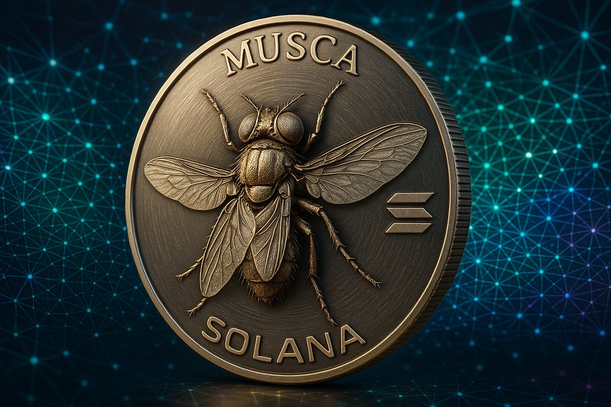 MuscaCoin's tweet photo. Get ready for takeoff. MUSCA is launching soon on the Solana blockchain. Precision, speed, and purpose — just like the fly. Stay tuned. 🪙🚀 #MuscaCoin #Solana #CryptoLaunch https://t.co/C9mExGLXWn