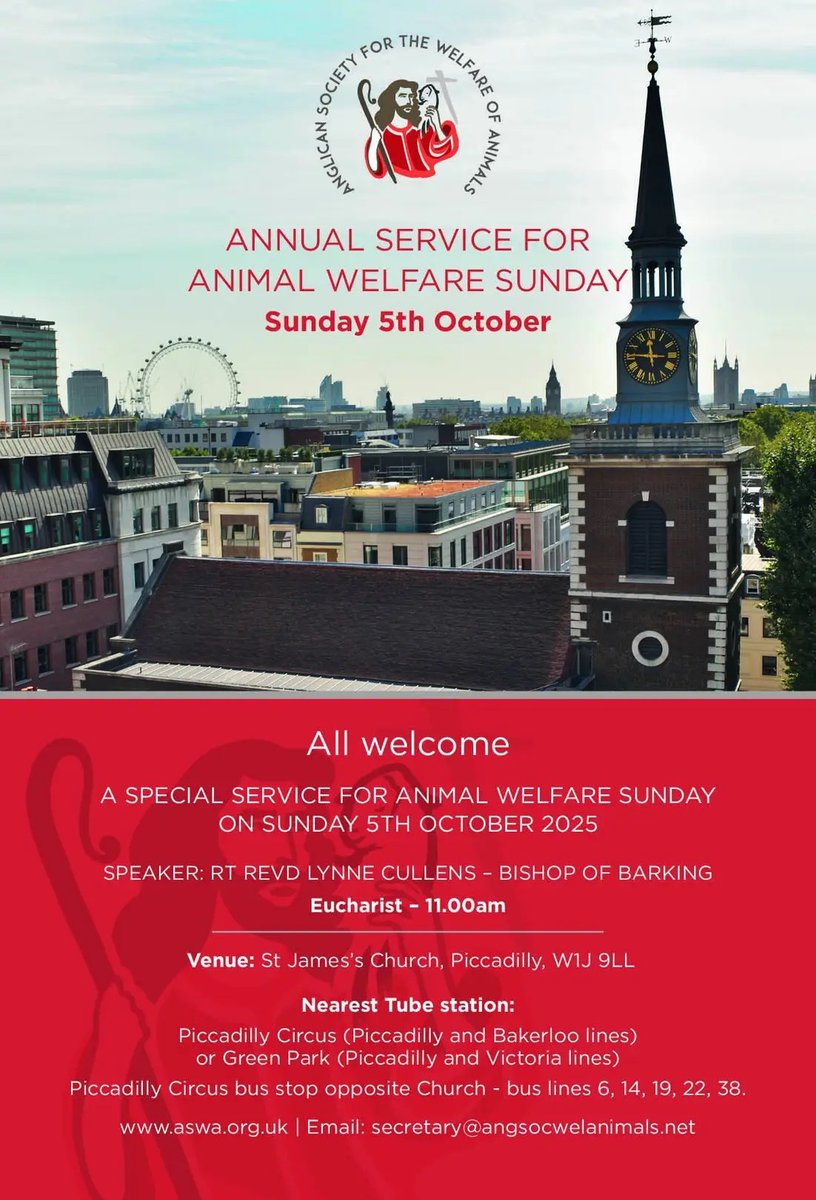 It’s great to see a growing number of churches marking Animal Welfare Sunday each year.

<a href="/aswanews/">ASWA</a> have a helpful resource available for download which gives the history of the day, its connection to St Francis and a suggested liturgy - via the link below

aswa.org.uk/product/introd…