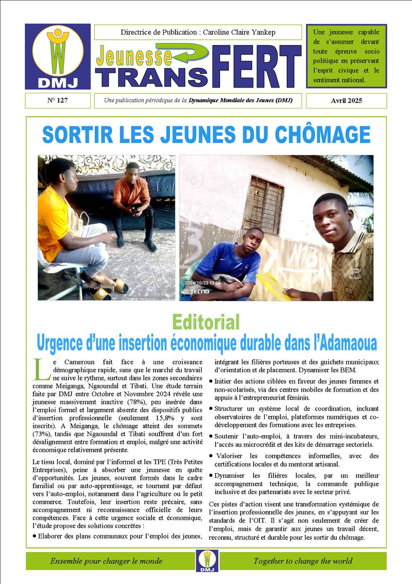 DMJ - Dynamique Mondiale des Jeunes tweet media
