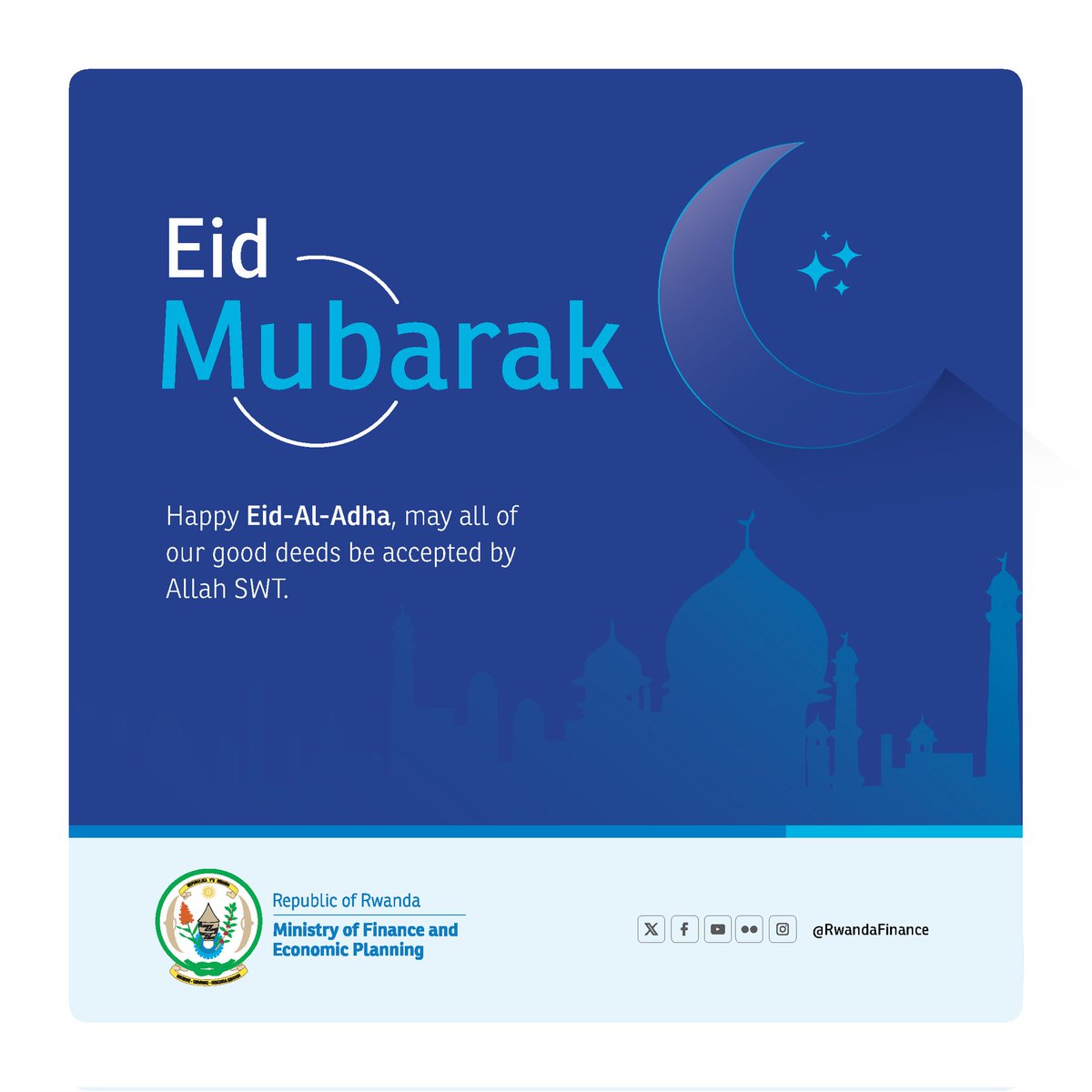 Wishing everyone observing a blessed &amp; peaceful Eid Al Adha!
May this special time bring our communities closer, renew our strength, and inspire progress for all. Eid Mubarak! ✨ #EidAlAdha