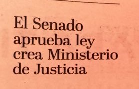 La aprobación en 1ra., lectura por parte del Senado de la R.D del proyecto de ley que crea el Ministerio de Justicia; es un paso contundente para que la reforma al Sistema Penitenciario sea real y duradera. Con esta ley, la Procuraduría,los militares y la policía, quedan fuera.