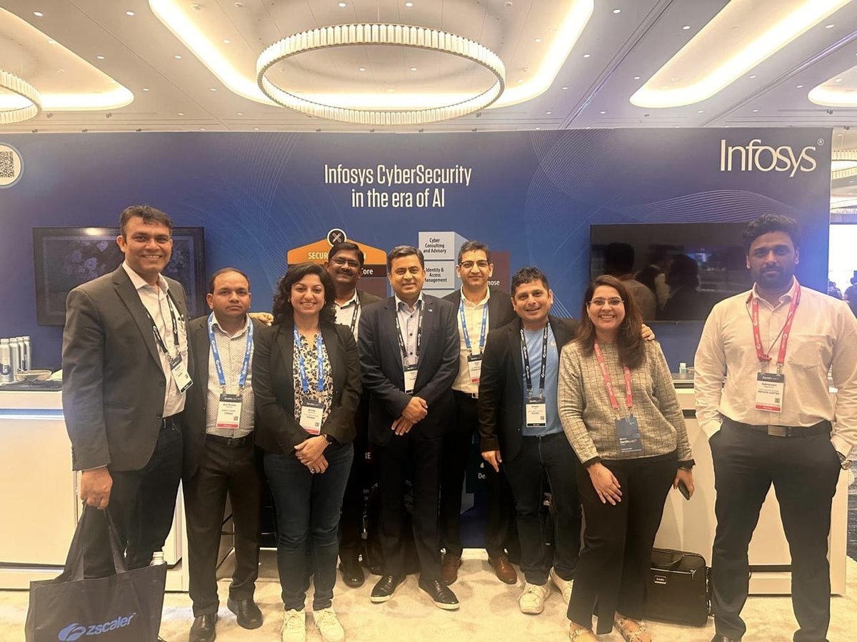 InfosysEvents's tweet image. Thrilled to be part of Zenith Live 2025, USA!
Our booth showcased innovative insights from our #InfosysCyberSecurity leaders through interactive theatre sessions that covered #ZeroTrust and #AI, and #NetworkSecurity modernization, powered by #Zscaler.
#FortifyCyber