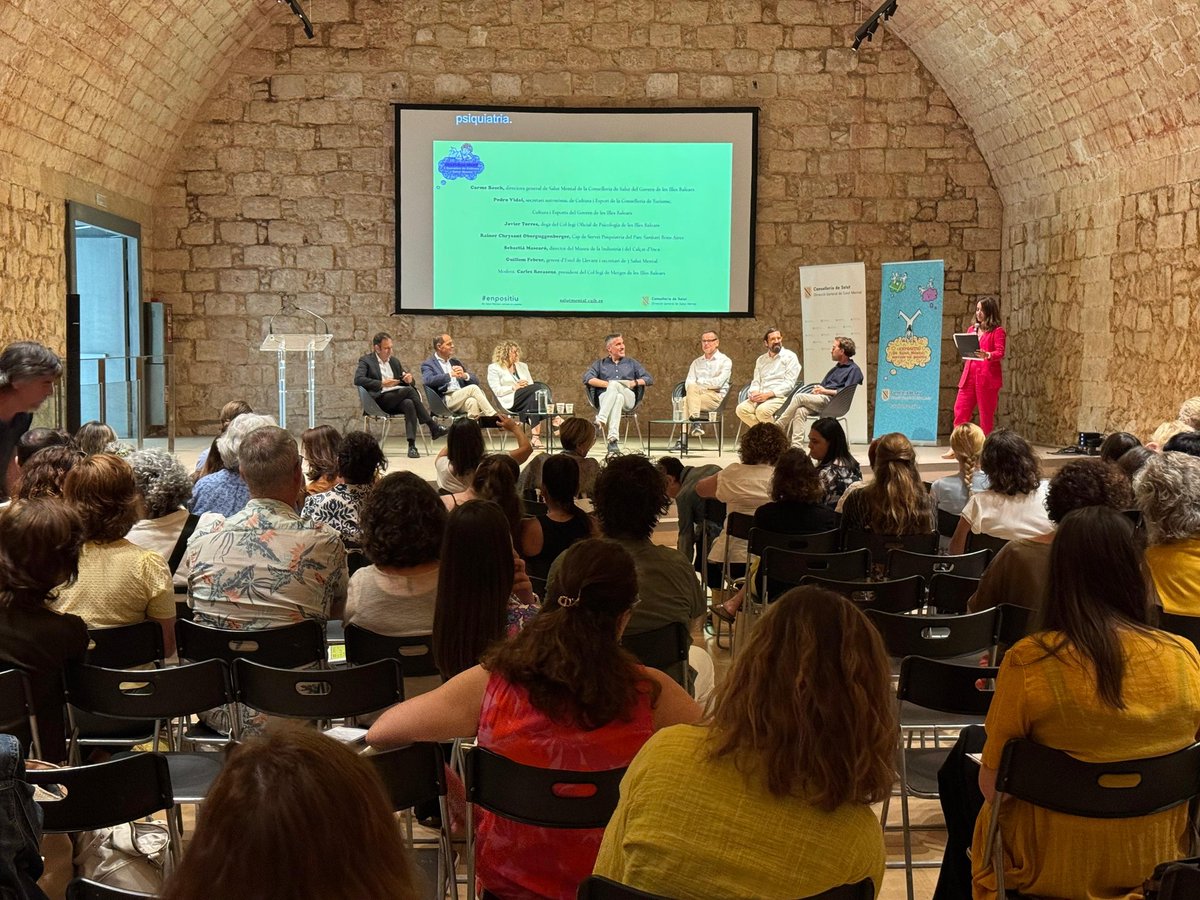 Salut Mental IB (@salutmentalib) on Twitter photo #CulturalMent
📣I Encontre Cultura i Salut Mental
Ara, taula rodona La importància de la Cultura en el benestar emocional: cap a la prescripció cultural
Intervenen:
<a href="/COMbalears/">Comib</a>
<a href="/SalutMentalIB/">Salut Mental IB</a> <a href="/SalutGOIB/">Conselleria de Salut</a>
<a href="/COPIB/">COPIB</a>
<a href="/turismeGOIB/">Conselleria Turisme, Cultura i Esports</a> #cultura
<a href="/ibsalut/">Servei de Salut de les Illes Balears (IB-SALUT)</a>
<a href="/museuinca/">Museu del Calçat i de la Indústria</a>
<a href="/3SalutMental/">3 Salut Mental</a>
#enpositiu #CulturalMent
📣I Encontre Cultura i Salut Mental
Ara, taula rodona La importància de la Cultura en el benestar emocional: cap a la prescripció cultural
Intervenen:
<a href="/COMbalears/">Comib</a>
<a href="/SalutMentalIB/">Salut Mental IB</a> <a href="/SalutGOIB/">Conselleria de Salut</a>
<a href="/COPIB/">COPIB</a>
<a href="/turismeGOIB/">Conselleria Turisme, Cultura i Esports</a> #cultura
<a href="/ibsalut/">Servei de Salut de les Illes Balears (IB-SALUT)</a>
<a href="/museuinca/">Museu del Calçat i de la Indústria</a>
<a href="/3SalutMental/">3 Salut Mental</a>
#enpositiu