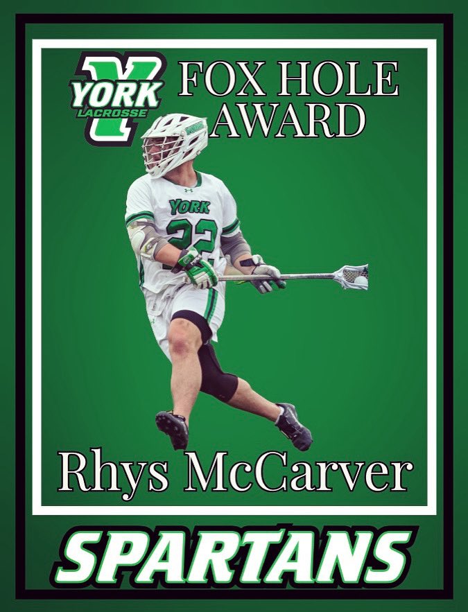 Congratulations to Sr. Rhys McCarver on being selected as the 2025 Fox Hole Award Recipient. Rhys always makes everything better. The locker room, the weight room, the bus rides…..he makes it all better!