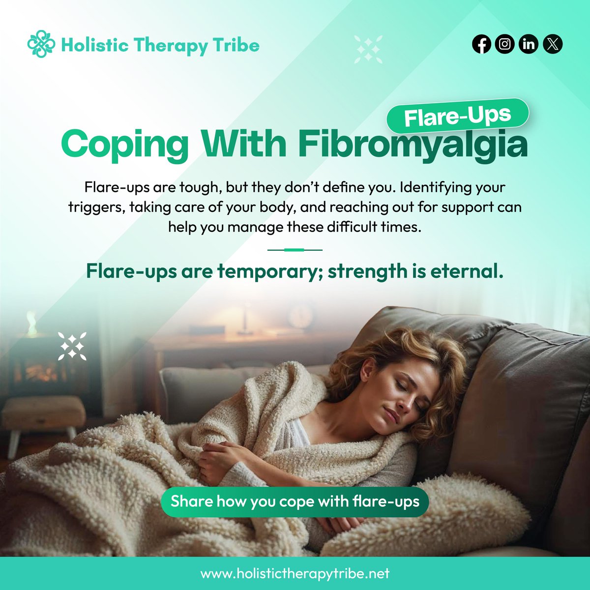 fibromyalgiahtt's tweet photo. 💜 Flare-ups don’t define you — your resilience does. On tough days, remember: flare-ups are temporary, but your strength is eternal. 
🔗 https://t.co/PBvPevUUAR
#fibromyalgiaflareup #fibromyalgiaawareness #fibromyalgiasupportnetwork #holistictherapytribe #htt #flareuprelief https://t.co/uO4hf2ENRY