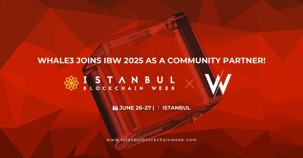 We’re excited to welcome <a href="/WhaleWeb3_/">Whale3</a> as an official Community Partner for #IBW2025! 🔥
 
Whale3 is a global pioneering community that embraces Web3 culture while serving and educating its members in various areas of blockchain.
 
Thrilled to have them on board as we unite the