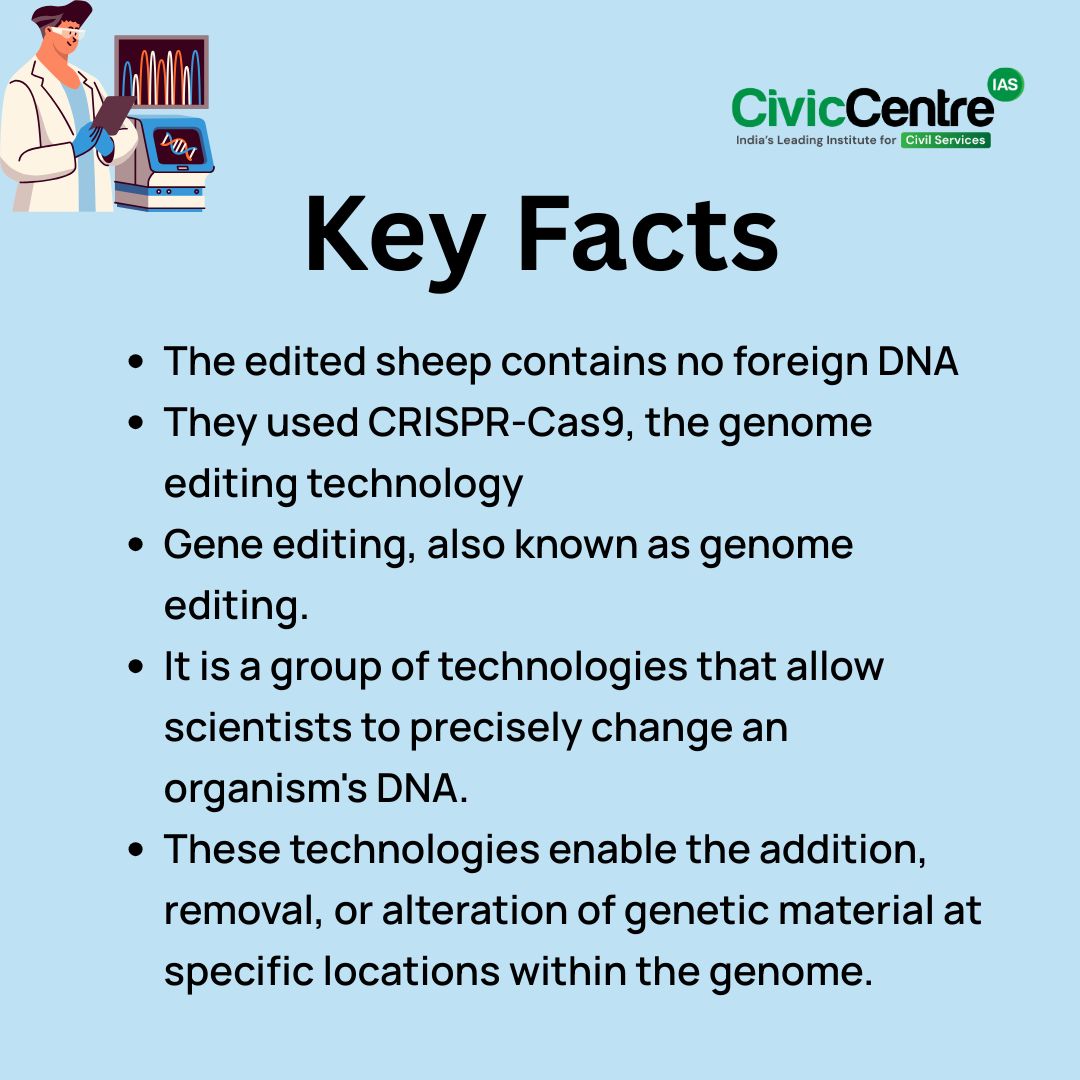 Civiccentre_in's tweet image. CivicCentre IAS | Infographics | 06-06-2025

India's first gene-edited sheep

#GeneEditing #CRISPR #BiotechIndia #gene_edited_sheep #IndiaScience #NewIndia #LivestockInnovation #SheepFarming #AnimalGenetics #AgriInnovation #AgriNews #UPSC2025 #CivicCentreIAS #ScienceAndTech