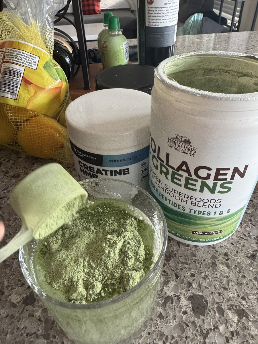 Man I hate mixing my creatine and greens in the morning.

Wish there was a product that just had both 

$GIGA