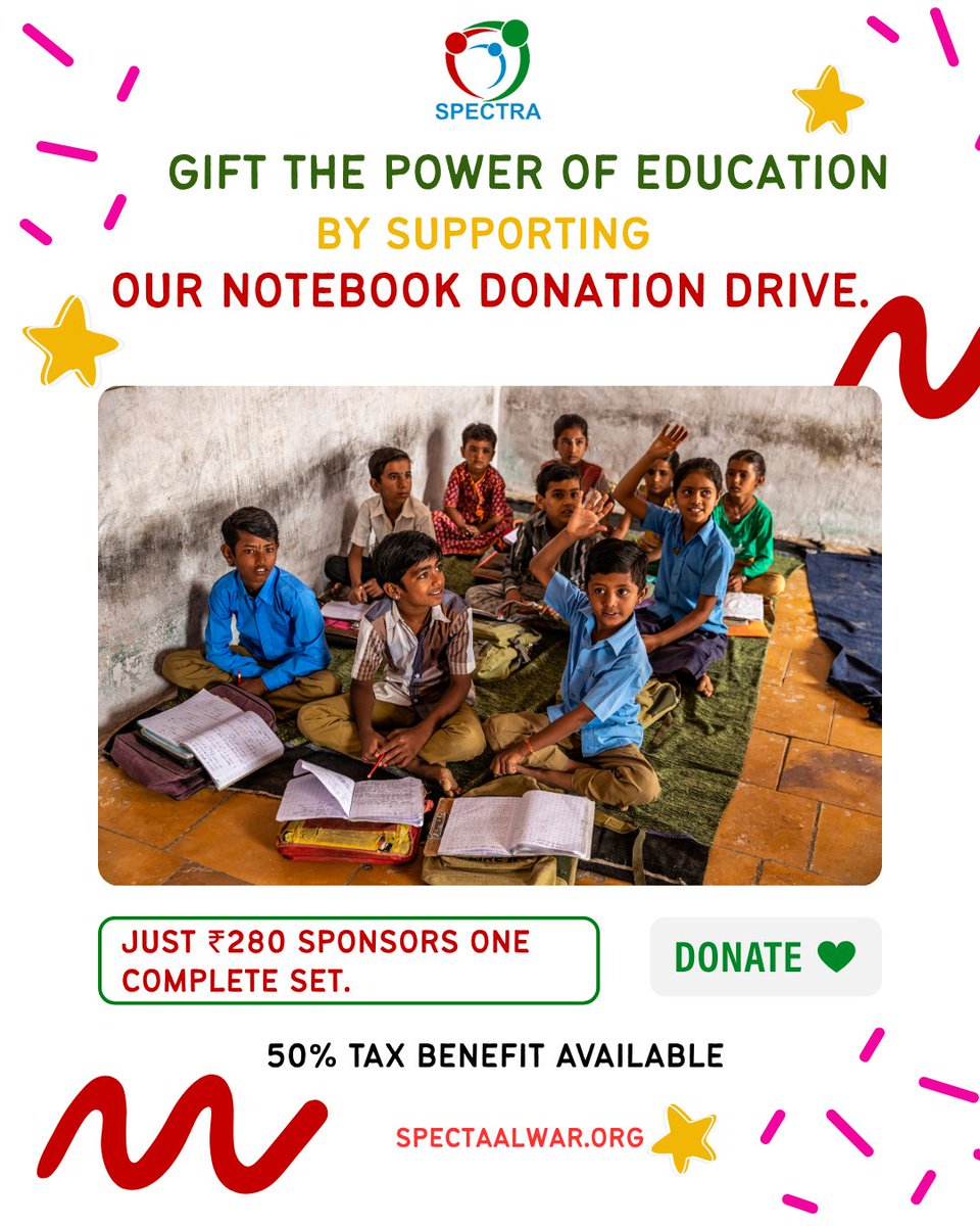 Your support can be the bridge from dreams to reality✨🤝🏻
Help us connect every child to education, opportunity, and a brighter future🙌🏻

📩 DM us to know how you can contribute!

#donateforchange #spectraorganisation #donationdrive #givehope #supportcommunities