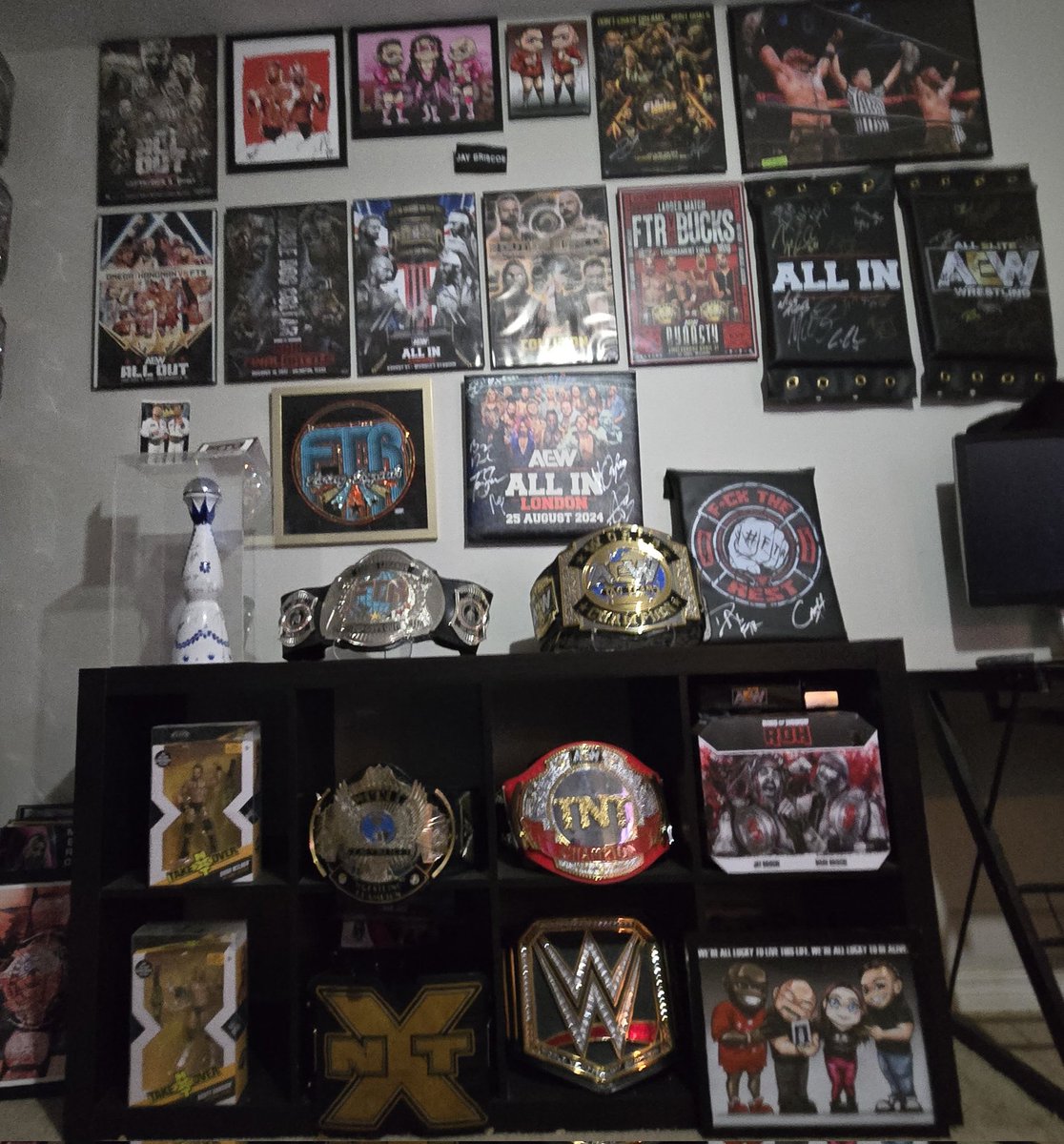 Reorganized my wrestling wall. #FTR wall completed. ##TopGuys #GTTOAT