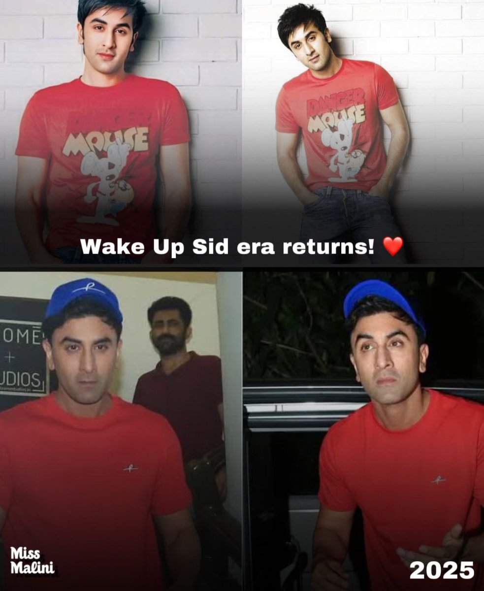 Is it 2025 or did Ranbir Kapoor just time-travel straight out of Wake Up Sid?  
Because this look is giving MAJOR 2009 Bandra-boy energy

#ranbirkapoor #mumbai #Bollywood