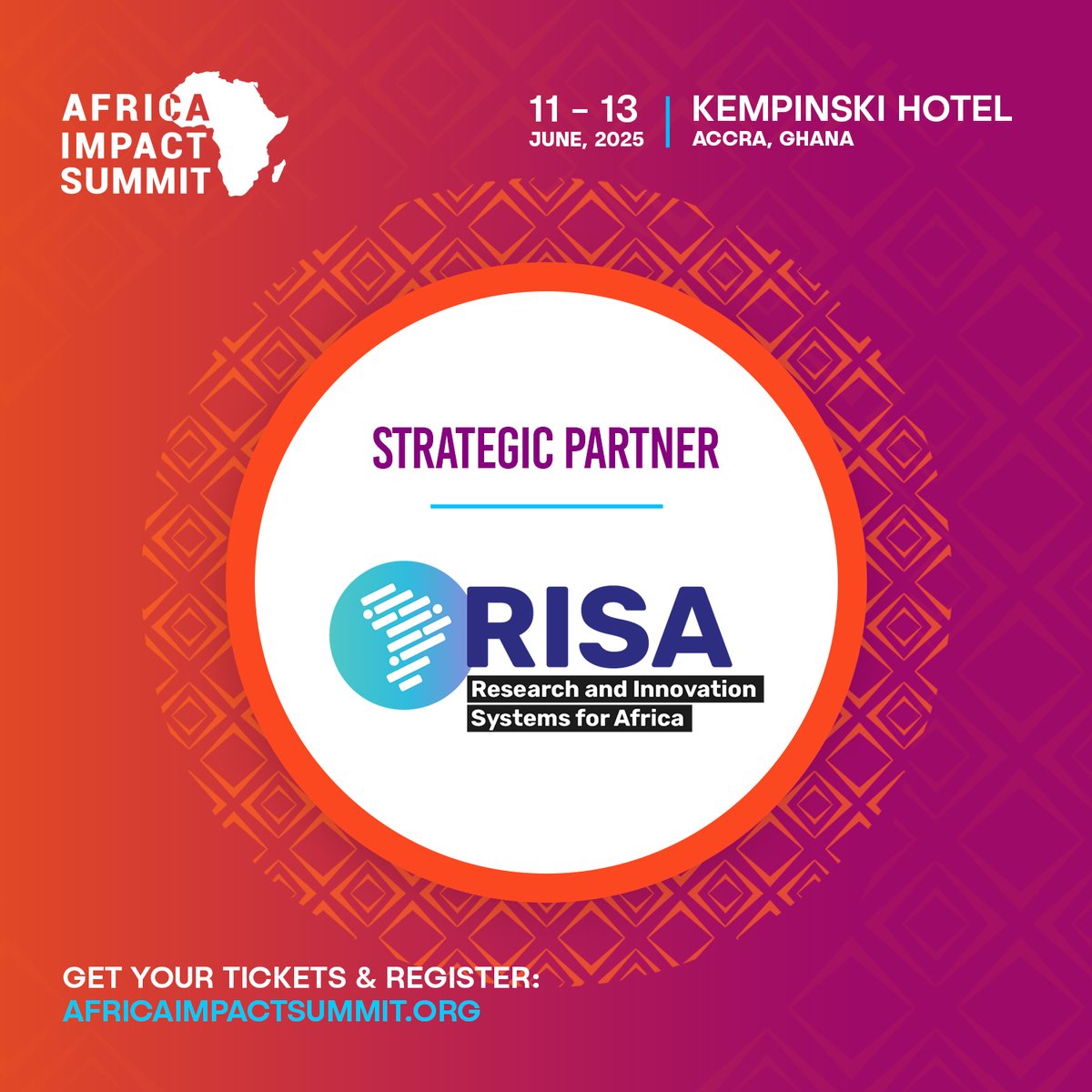 Join us for the Africa Impact Summit - June 11 to 13, 2025, Kempinski Hotel Accra, Ghana. The summit is bringing together Africa’s brightest minds, boldest investors, &amp; policymakers to ignite the next wave of investment &amp; economic transformation across Africa.