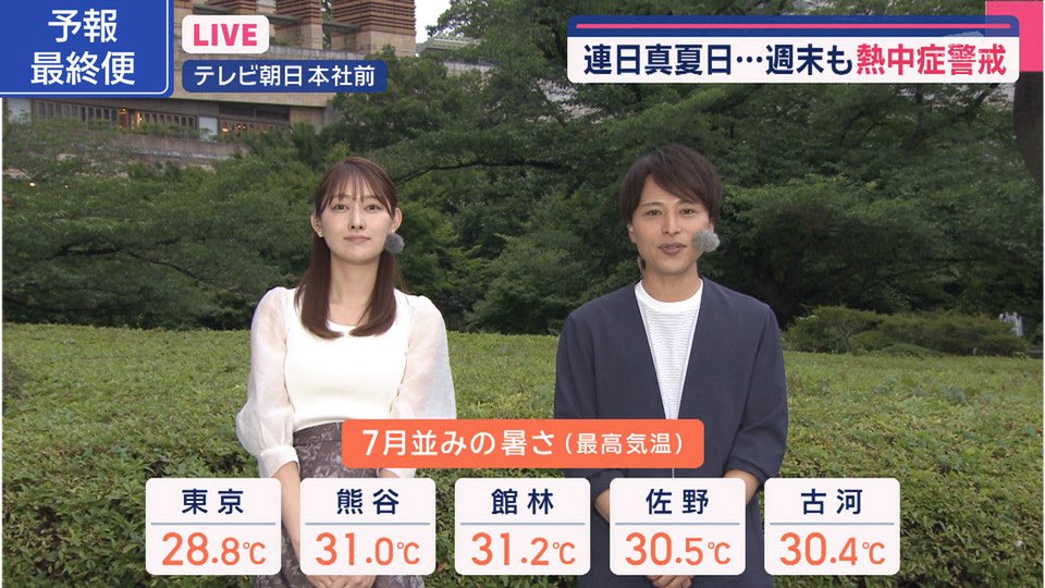 来週は西日本や東日本で続々と梅雨入りになりそうです。ジメジメの嫌な季節がやってきますね。今日も見ていただきありがとうございました😊