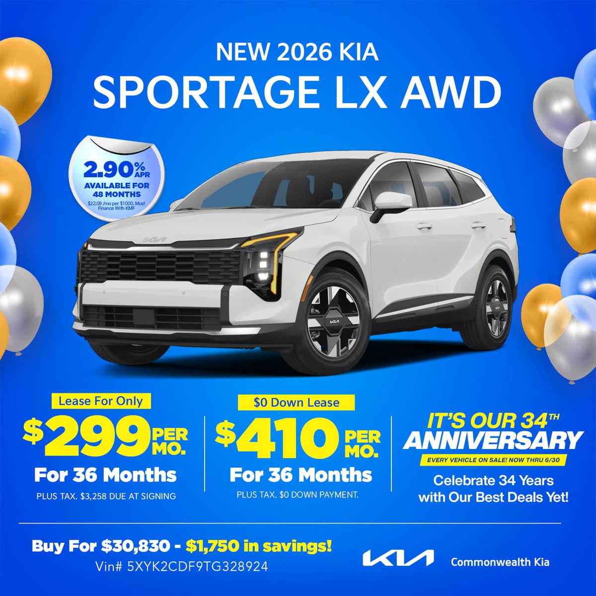 CMKIA_'s tweet image. 🎉 34 Years of Deals @ Commonwealth Kia!

🔥 Low money down
💥 $0 down leases
💳 Flexible financing
Sportage, Telluride, K5 &amp;amp; more — drive your deal today!
👉 commonwealthkia.com
#CommonwealthKia #34YearsStrong #KiaDeals #ShopUsLast #LawrenceMA