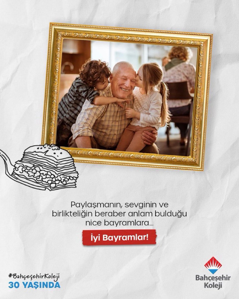 Bayram, bir sofranın etrafında toplanabilmekte, yüz yüze gülümseyebilmekte saklı. 
Neşe ve huzur dolu bir Kurban Bayramı dileriz.😊🍬
#BahçeşehirKoleji
<a href="/EnverYucel/">EnverYucel</a> 
<a href="/koccozlem/">Dr.Özlem Koç</a> 
<a href="/ozgeeasln/">Özge ASLAN</a> 
<a href="/Savas_BOYAR/">Savaş BOYAR</a> 
<a href="/fatlihann/">Fırat atlıhan</a> 
<a href="/nurdanzorer/">Nurdan Gundogdu</a> 
<a href="/barisszgn/">Barış SEZGİN</a>