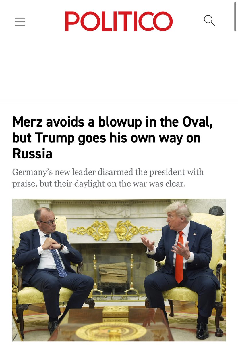 Germany: so isolated globally that “avoiding a blowup” is seen as a diplomatic victory. 🇩🇪