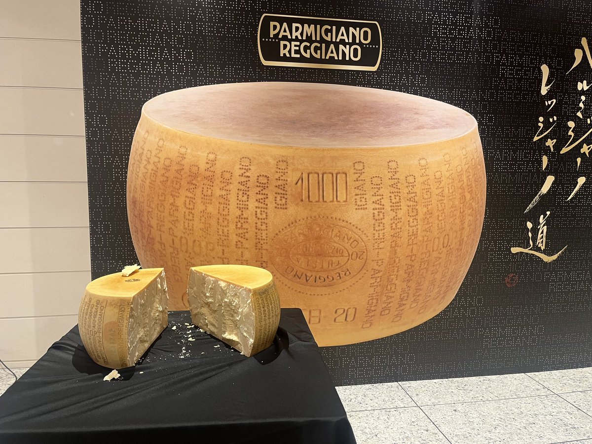 パルミジャーノ・レッジャーノ・チーズ協会の来日イベントに参加。能楽堂で開催されたのだけど、能楽師、辰巳滿次郎さんの能も見れたし、書家 中塚翠濤さんの円相のロゴのお披露目や、女優のMEGUMIさんのトークショーがあったり盛りだくさんの内容でした。いつもの美容の発表会とはまた違う雰囲気！