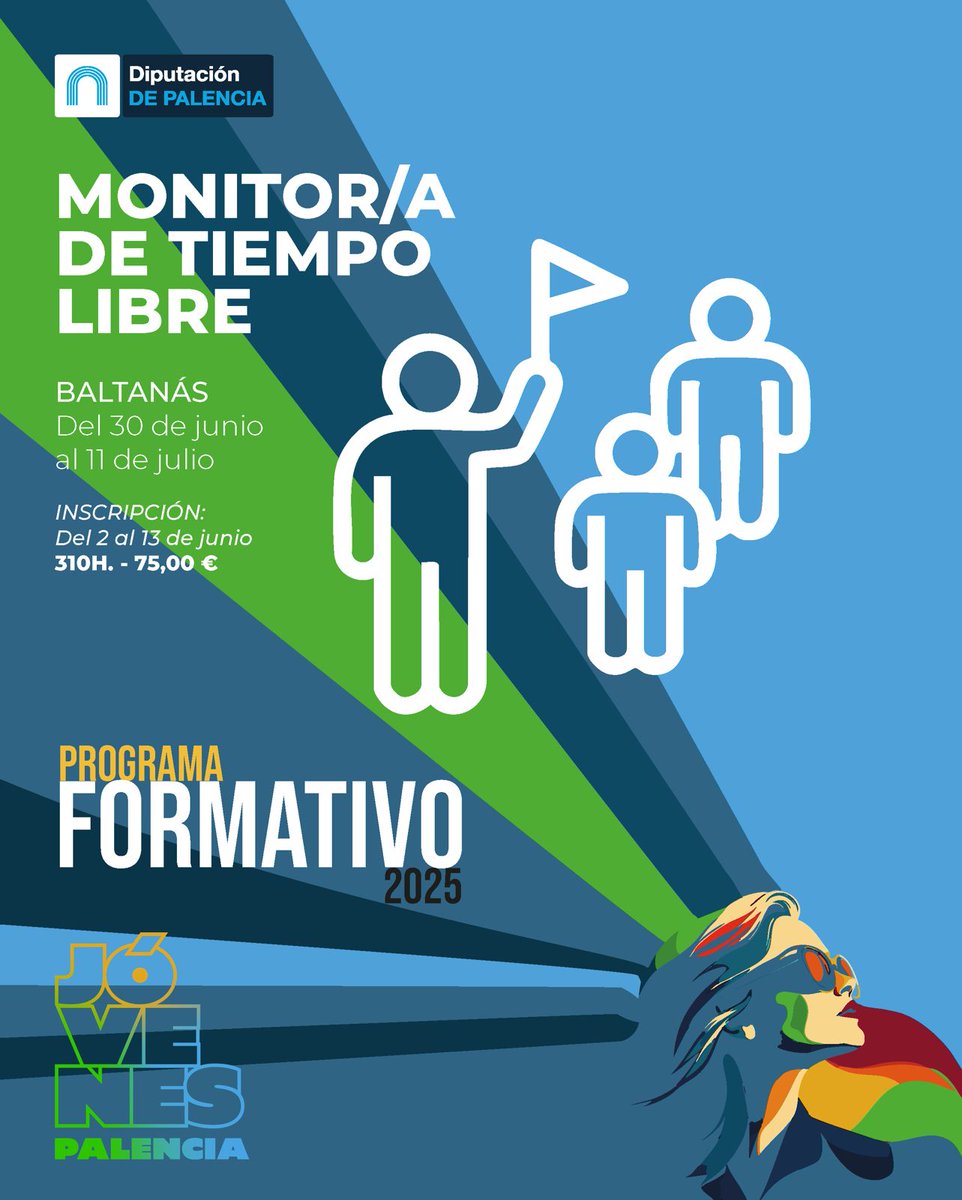 🚨 ¡Aún estás a tiempo! 🚨
👉 Siguen abiertos los plazos de inscripción para nuestros cursos: Cursos de Monitor/a de Tiempo Libre en Aguilar de Campoo y Baltanás.  Curso de Monitor/a de Iniciación Deportiva en Salvamento y Socorrismo en Venta de Baños.
diputaciondepalencia.es/sitio/juventud…