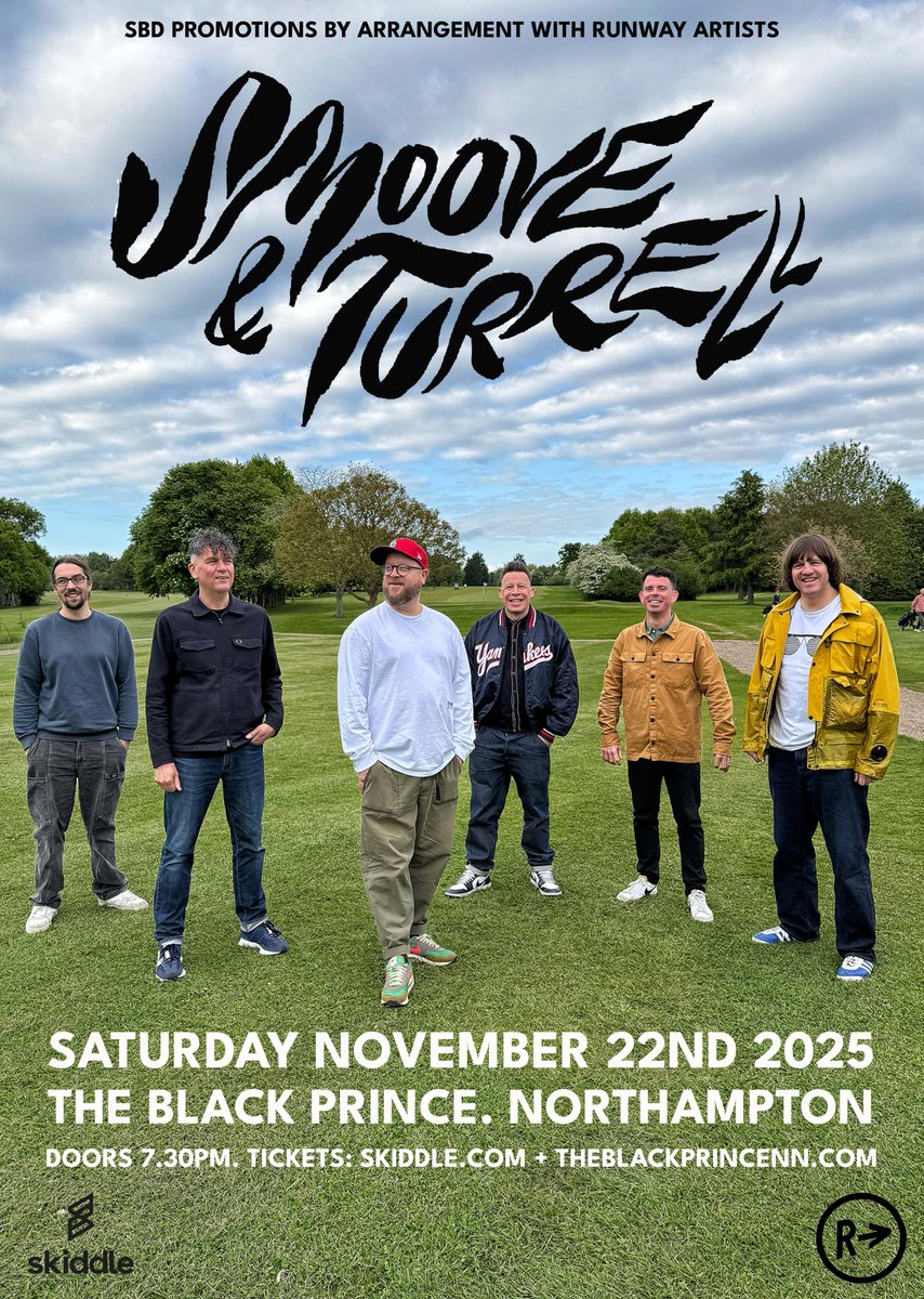 NEW SHOW: very pleased to have landed a date with Northern Funksters Smoove and Turrell.

The "Antique Soul" group head to Northampton's <a href="/blackprincenn/">The Black Prince</a> this November.

On sail now, don't wait around for it to sell out!
skiddle.com/e/41060279