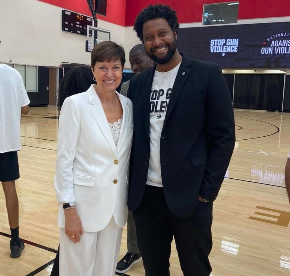Pam Damoff 🇨🇦 (@pamdamoff) on Twitter photo Today is National Day Against Gun Violence to recognize all forms of gun violence, incl suicide and femicide, remember and honour those who died by firearm
Thanks to John Wiggins and <a href="/Raptors/">Toronto Raptors</a> for their leadership - it was an honour to work with you to bring this day to Canada Today is National Day Against Gun Violence to recognize all forms of gun violence, incl suicide and femicide, remember and honour those who died by firearm
Thanks to John Wiggins and <a href="/Raptors/">Toronto Raptors</a> for their leadership - it was an honour to work with you to bring this day to Canada