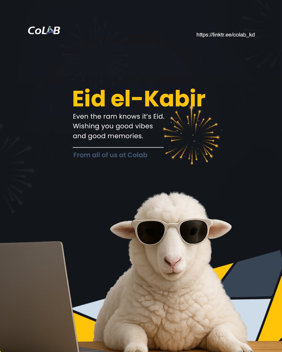 Barka da Sallah! 
We wish you a meaningful Eid filled with peace, joy, and renewed purpose.

May your home be filled with warmth, your heart with gratitude, and your path with clarity.
#Colabkd #EidAlAdha