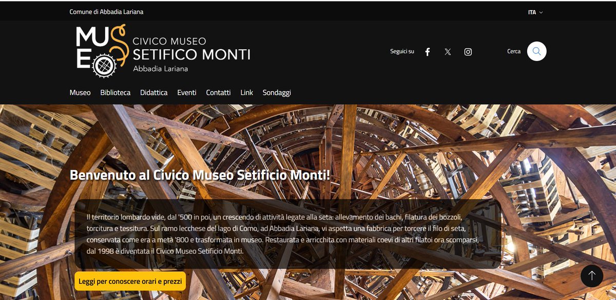 Per #AccessibilitàMW vi mostriamo l'homepage del nuovo sito del museo: museoabbadia.it, più accessibile anche per gli utenti con difficoltà di lettura
#MuseumWeek #AccessibilityMW