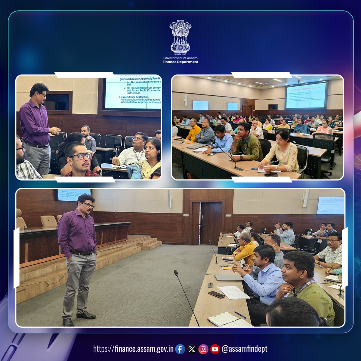 AssamFinDept's tweet image. As a step towards strengthening internal capacity, a training session on Delegation of Financial Powers (DFP) Rules, 2022 was held today at Janata Bhawan for officials of the Finance Department.
The session witnessed active participation from staff across all branches.