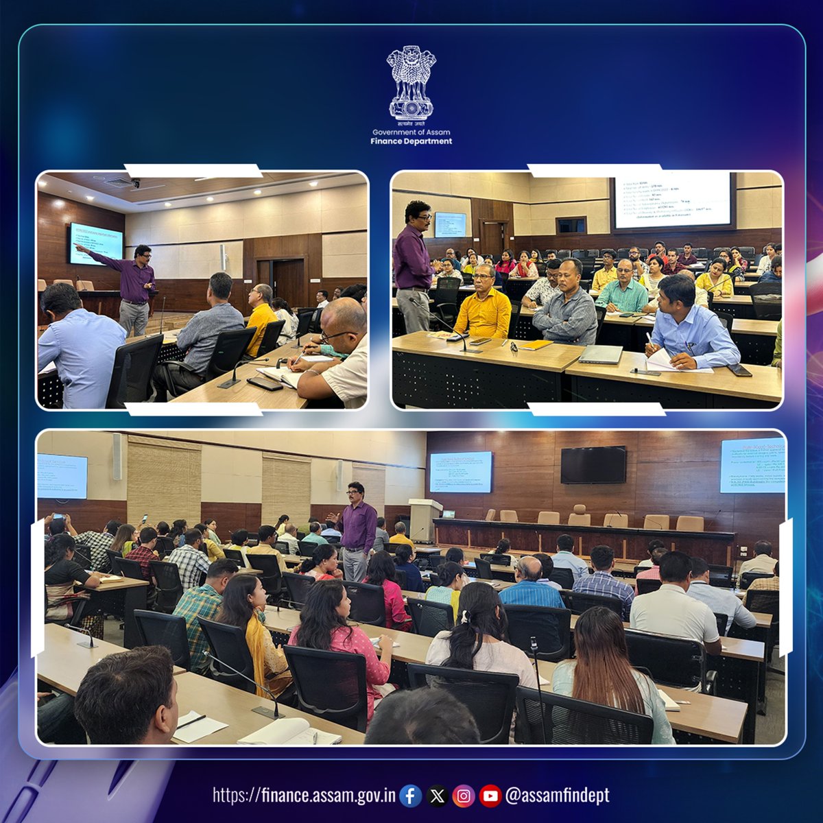 AssamFinDept's tweet image. As a step towards strengthening internal capacity, a training session on Delegation of Financial Powers (DFP) Rules, 2022 was held today at Janata Bhawan for officials of the Finance Department.
The session witnessed active participation from staff across all branches.
