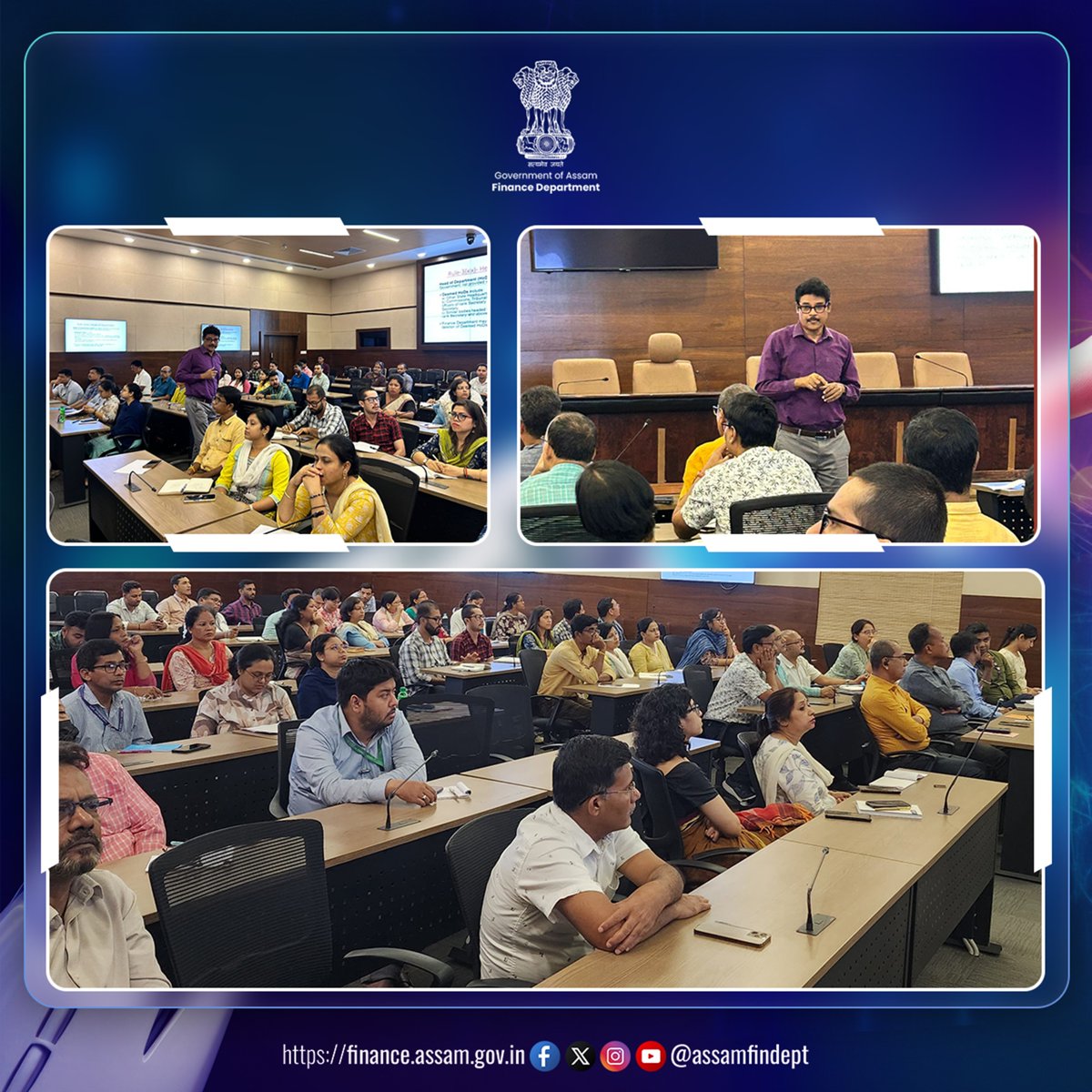 AssamFinDept's tweet image. As a step towards strengthening internal capacity, a training session on Delegation of Financial Powers (DFP) Rules, 2022 was held today at Janata Bhawan for officials of the Finance Department.
The session witnessed active participation from staff across all branches.