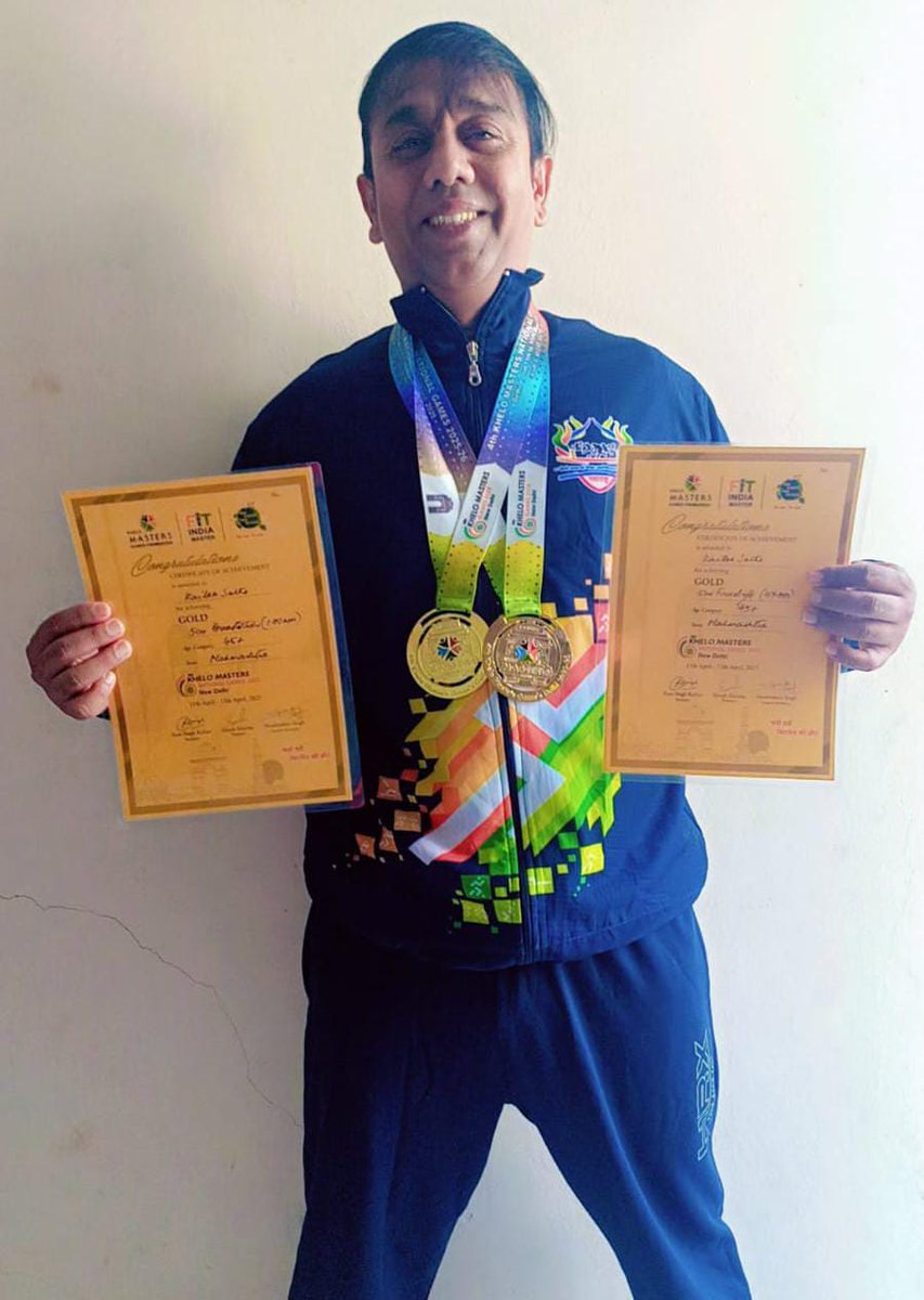 <a href="/ari_pune/">Agharkar Research Institute</a> proudly congratulates Mr. Kailas Sathe for his outstanding performance at the 4th Khelo Masters Games National Championship held in Delhi! 

Representing Team Maharashtra, he clinched:
Gold Medal – 50 Mtr Freestyle
Gold Medal – 50 Mtr Breaststroke