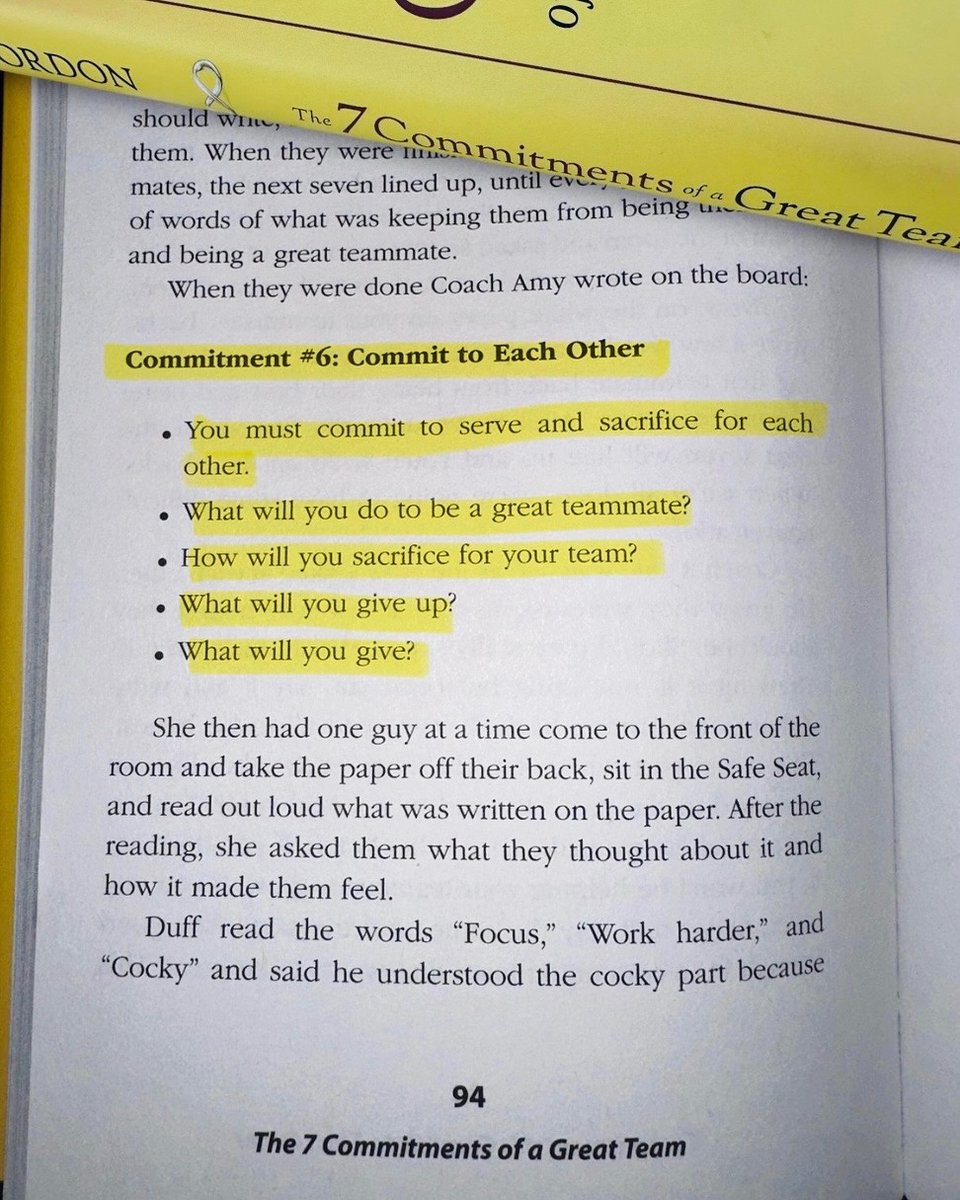 To be a great team, every team member must give and also give up something. Commitment cost you but what you receive in return is so much greater.