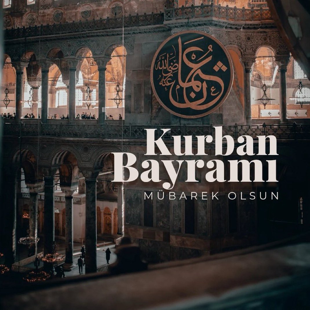 Aziz Milletimizin ve İslam âleminin Kurban Bayramı’nı canı gönülden tebrik ediyorum.

Bu müstesna Bayram günlerinin ülkemize, Aziz Milletimize bereket ve huzur; Filistin başta olmak tüm mazlum coğrafyamızdaki kardeşlerimize  barış ve esenlik getirmesini diliyorum.