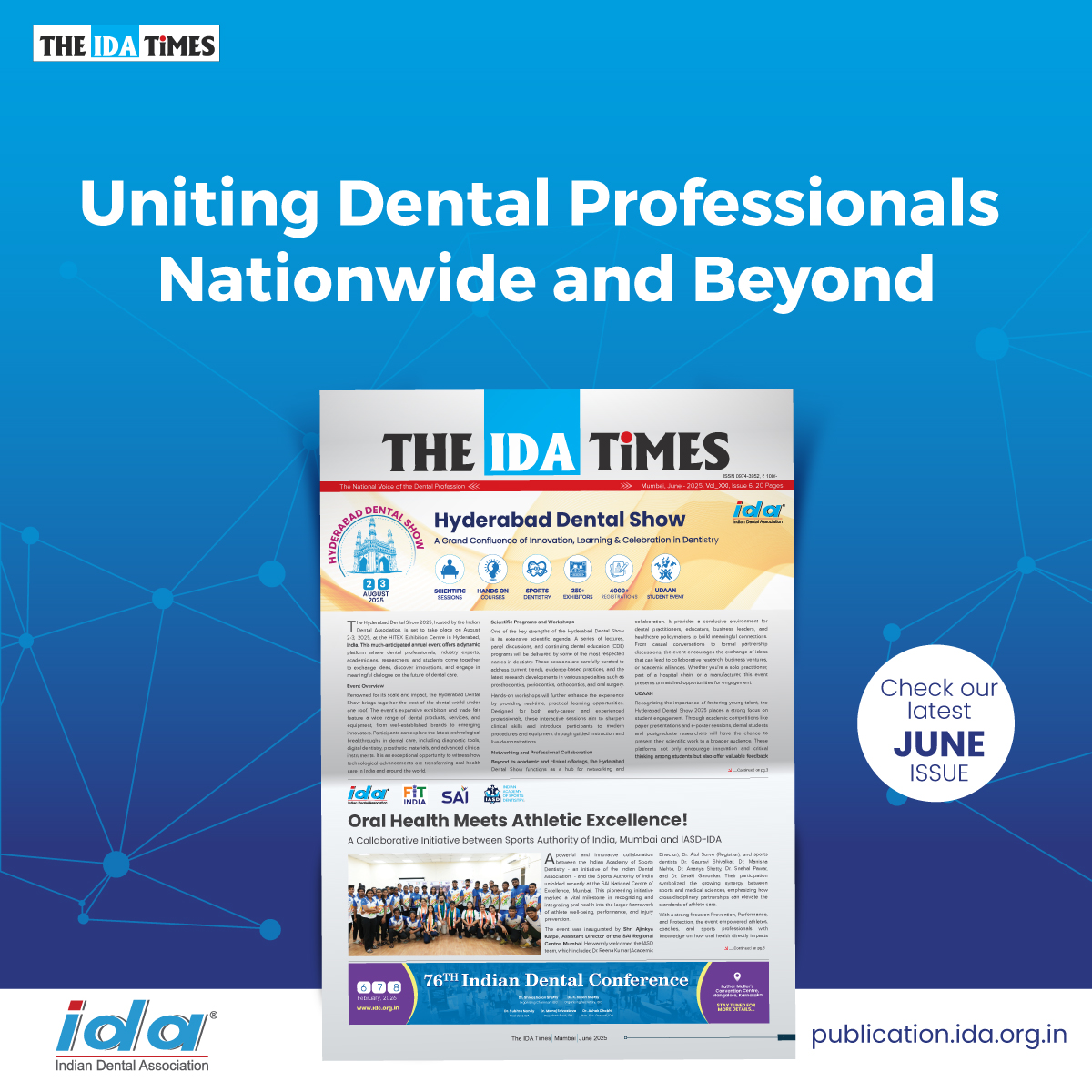 𝗦𝘁𝗮𝘆 𝗮𝗵𝗲𝗮𝗱 𝗶𝗻 𝘁𝗵𝗲 𝗱𝘆𝗻𝗮𝗺𝗶𝗰 𝘄𝗼𝗿𝗹𝗱 𝗼𝗳 𝗱𝗲𝗻𝘁𝗶𝘀𝘁𝗿𝘆 𝘄𝗶𝘁𝗵 𝗜𝗗𝗔 𝗧𝗶𝗺𝗲𝘀—𝘆𝗼𝘂𝗿 𝘁𝗿𝘂𝘀𝘁𝗲𝗱 𝗺𝗼𝗻𝘁𝗵𝗹𝘆 𝗽𝘂𝗯𝗹𝗶𝗰𝗮𝘁𝗶𝗼𝗻 𝗰𝗿𝗮𝗳𝘁𝗲𝗱 𝗯𝘆 𝗱𝗲𝗻𝘁𝗶𝘀𝘁𝘀, 𝗳𝗼𝗿 𝗱𝗲𝗻𝘁𝗶𝘀𝘁𝘀.

This issue is packed with the latest