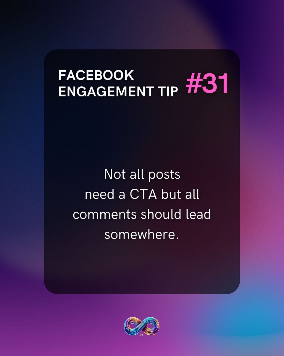infinityengager's tweet image. Not every post needs to shout “Click here!” or “Buy now!”

But your comments?
That’s where the magic should happen. 💬✨

Not all posts need a CTA but every comment should lead somewhere.

When someone drops a comment, it’s an open door:
✅ Ask a follow-up question
✅ Offer a…