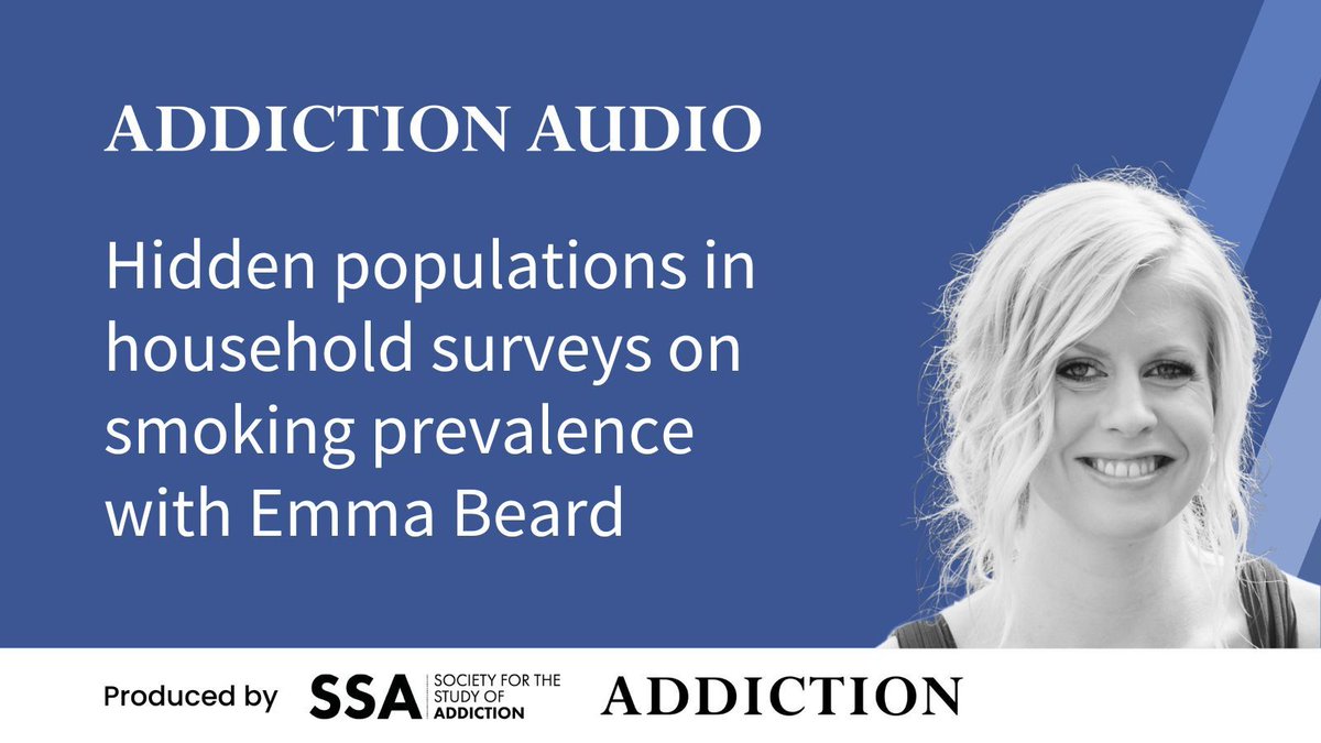 Addiction Journal (@addictionjrnl) on Twitter photo New Addiction Audio: <a href="/DrEVBeard/">Dr Emma V Beard</a> talks to Tsen Vei Lim about her research. Podcast: shows.acast.com/addiction-audi… Article: onlinelibrary.wiley.com/doi/10.1111/ad… New Addiction Audio: <a href="/DrEVBeard/">Dr Emma V Beard</a> talks to Tsen Vei Lim about her research. Podcast: shows.acast.com/addiction-audi… Article: onlinelibrary.wiley.com/doi/10.1111/ad…