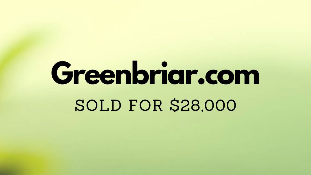 Yesterday saw $456k in domain name sales including:

$28,000 Greenbriar․com
$25,500 K22․com
$24,500 Run․so
$8,650 DentistryGPT․com
$6,300 HealthHub․ai
$6,100 ArtValue․com

Run․so last sold publicly for $124 🔥 

Full list 👉 namebio.com/daily

#Domains