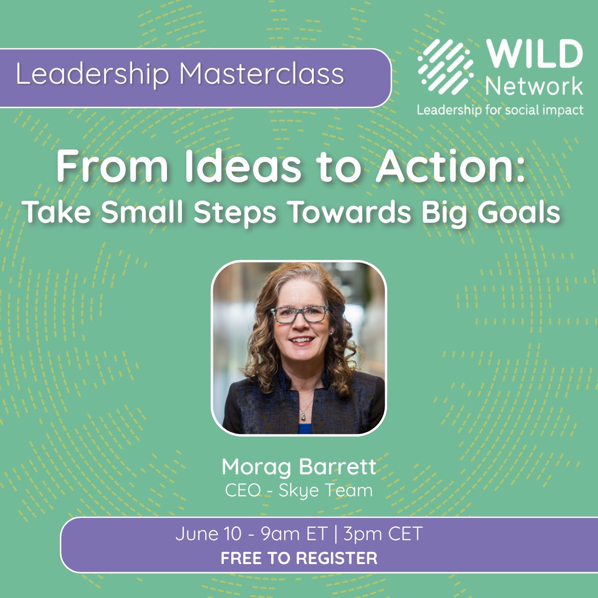 Fiona Macaulay (@f_macaulay) on Twitter photo **Free webinar**
Just 4️⃣ days left to register
How to Take Small Steps Toward Big Goals
The bigger your goals, the smaller your next step should be. Join <a href="/MoragBarrett/">Morag Barrett</a> and start building momentum.
🗓️ June 10 | 9am ET
➡️ tinyurl.com/2r7m2ddr **Free webinar**
Just 4️⃣ days left to register
How to Take Small Steps Toward Big Goals
The bigger your goals, the smaller your next step should be. Join <a href="/MoragBarrett/">Morag Barrett</a> and start building momentum.
🗓️ June 10 | 9am ET
➡️ tinyurl.com/2r7m2ddr