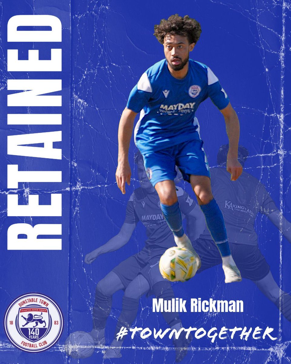 🤝 PLAYER NEWS | Mulik Rickman will be looking to continue his positive return after long term injury as he commits to the Blues.

A skilful and talented player who will help in the final third of the pitch by creating chances and chipping in goals.

#towntogether #youareenough