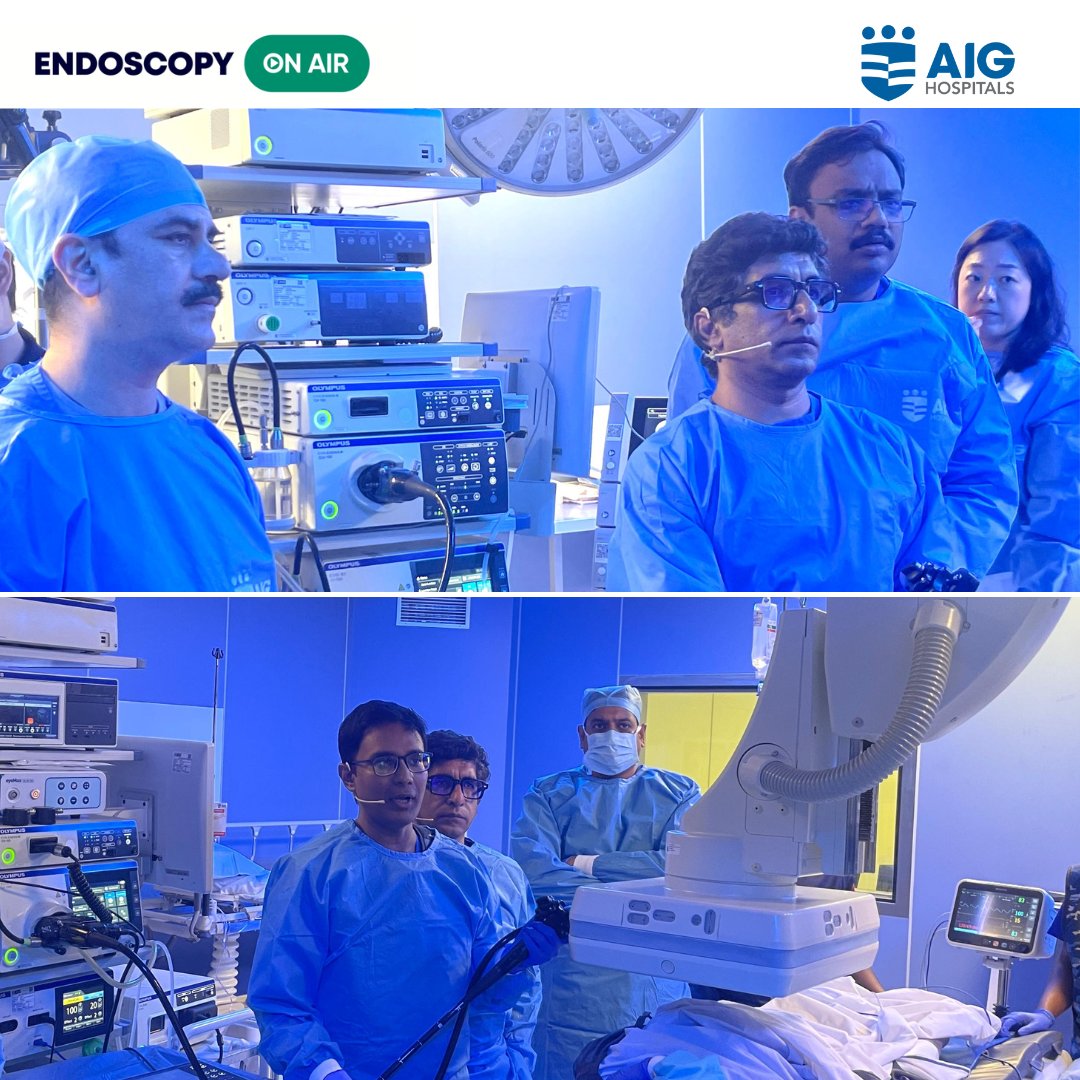 AIG Hospitals (@aighospitals) on Twitter photo Participating in one of World's most reputed LIVE Endoscopy events, Endoscopy on Air (EOA), we showcased advanced GI Endoscopy procedures through our state-of-the-art LIVE Transmission studio. Leading the team, Dr. D Nageshwar Reddy, Chairman & Chief of Gastroenterology performed Participating in one of World's most reputed LIVE Endoscopy events, Endoscopy on Air (EOA), we showcased advanced GI Endoscopy procedures through our state-of-the-art LIVE Transmission studio. Leading the team, Dr. D Nageshwar Reddy, Chairman & Chief of Gastroenterology performed