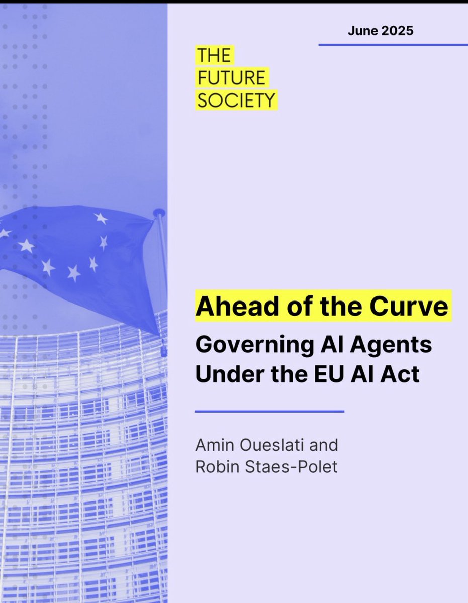 Nafis Alam (@nafisalam) on Twitter photo Ahead of the Curve- #Governing #AIAgents Under the #EU #AIAct-<a href="/thefuturesoc/">The Future Society</a>
#Bigdata #Artificialintelligence #AI #GenAI #AIrisk #AIethics #Governance #Fintech #Finserv #Regulation #Regtech #AgenticAI
<a href="/Damien_CABADI/">Growth CFO ๐ ๐๏ธ๐บ๐ฆ</a> <a href="/bamitav/">Amitav Bhattacharjee</a> <a href="/mikeflache/">Mike Flache</a> <a href="/Nicochan33/">Nicolas Babin</a>
thefuturesociety.org/aiagentsintheeโฆ Ahead of the Curve- #Governing #AIAgents Under the #EU #AIAct-<a href="/thefuturesoc/">The Future Society</a>
#Bigdata #Artificialintelligence #AI #GenAI #AIrisk #AIethics #Governance #Fintech #Finserv #Regulation #Regtech #AgenticAI
<a href="/Damien_CABADI/">Growth CFO ๐ ๐๏ธ๐บ๐ฆ</a> <a href="/bamitav/">Amitav Bhattacharjee</a> <a href="/mikeflache/">Mike Flache</a> <a href="/Nicochan33/">Nicolas Babin</a>
thefuturesociety.org/aiagentsintheeโฆ